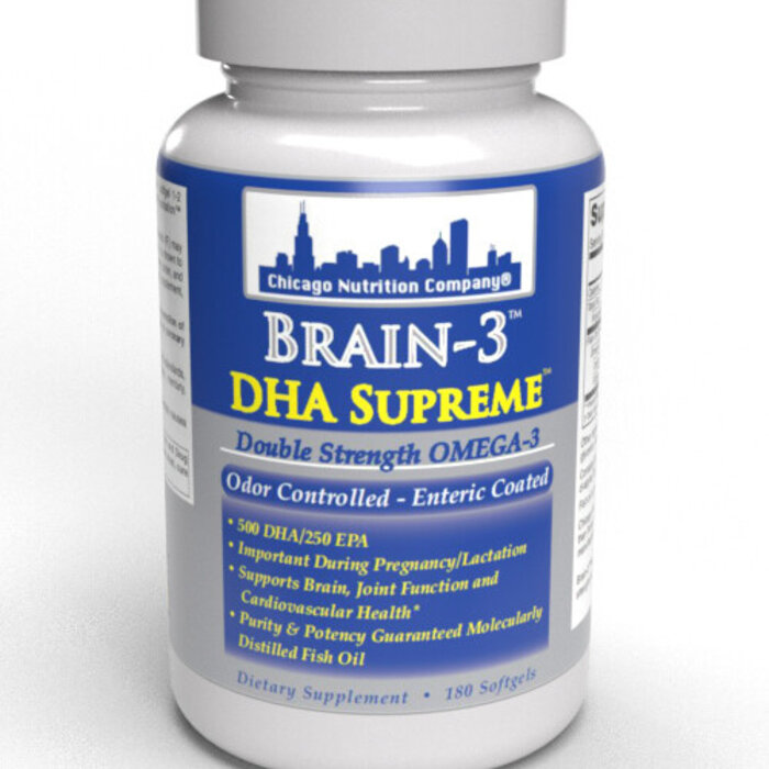 Chicago Nutrition Company Brain-3 Supreme DHA 180 Softgels
