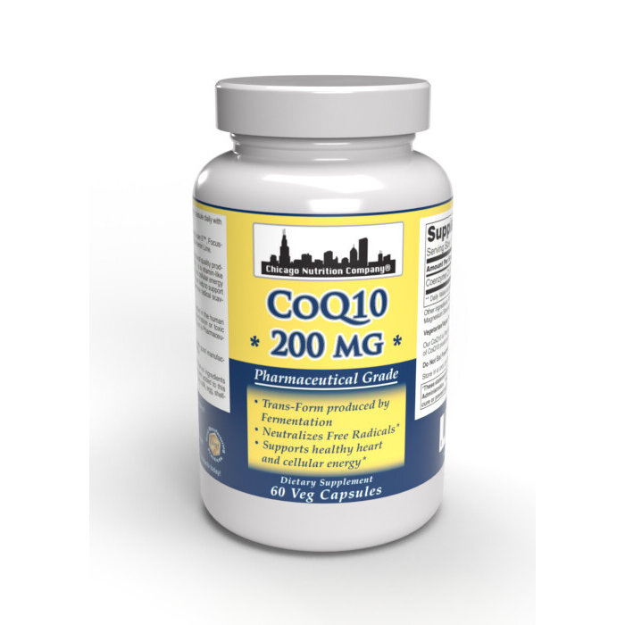 Chicago Nutrition Company CoQ10 - 200mg - 60 Vegetarian Capsules