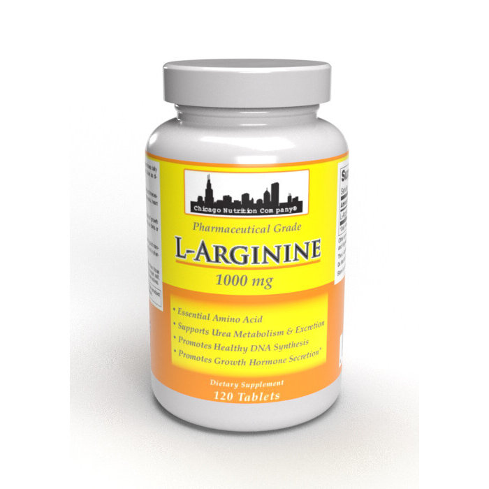 Chicago Nutrition Company L-Arginine - 1000mg - 120 Tablets