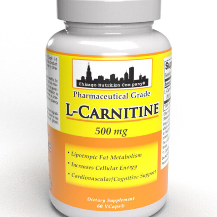 Chicago Nutrition Company L-Carnitine 500mg 60 Vegetarian Capsules