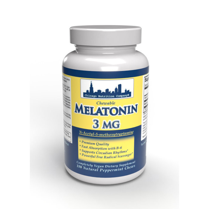Chicago Nutrition Company Melatonin - 3mg - 180 Lozenges
