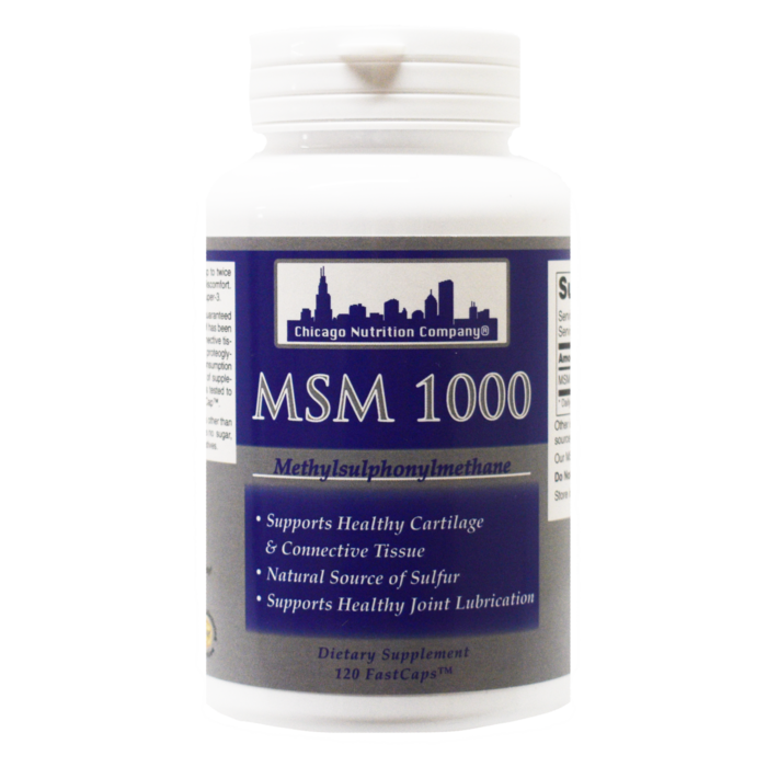 Chicago Nutrition Company MSM 1000 -  120 Vegetarian Capsules