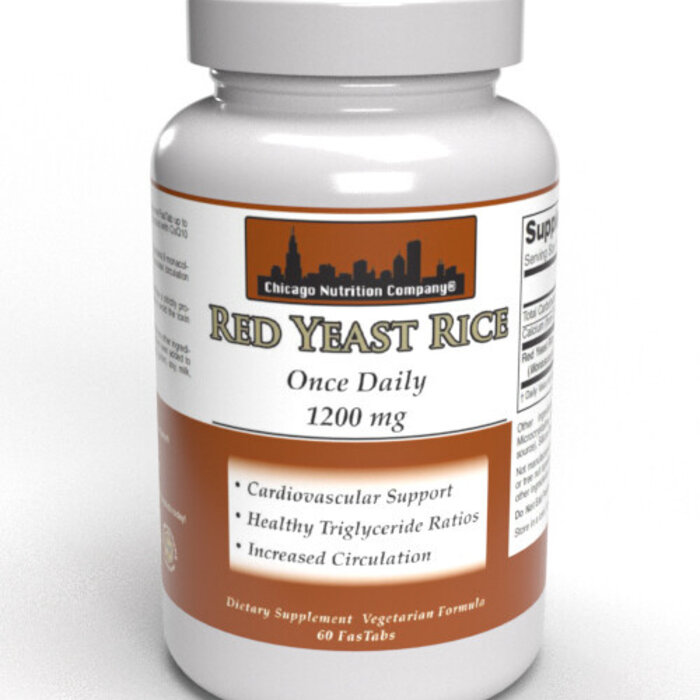 Chicago Nutrition Company Red Yeast Rice - 1200mg - 60 Tablets