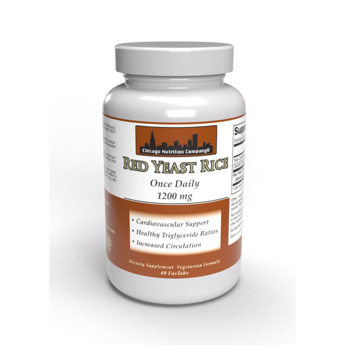 Chicago Nutrition Company Red Yeast Rice - 1200mg - 60 Tablets