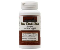 Chicago Nutrition Company Red Yeast Rice Supreme - with CoQ10 - 60 Vegetarian Capsules