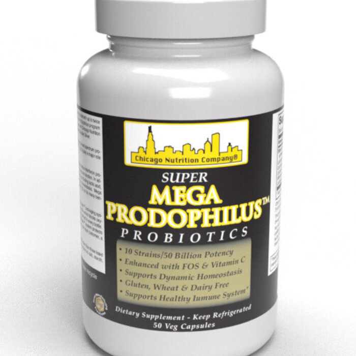 Chicago Nutrition Company Super Mega Prodophilus - 50 Vegetarian Capsules