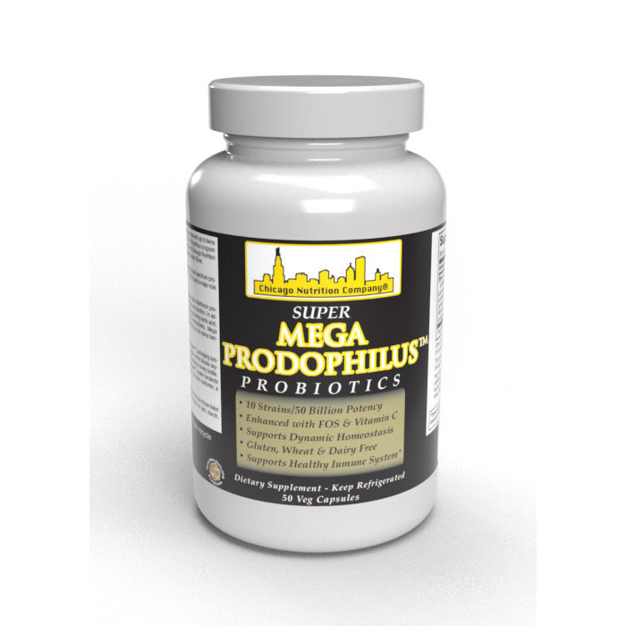 Chicago Nutrition Company Super Mega Prodophilus - 50 Vegetarian Capsules