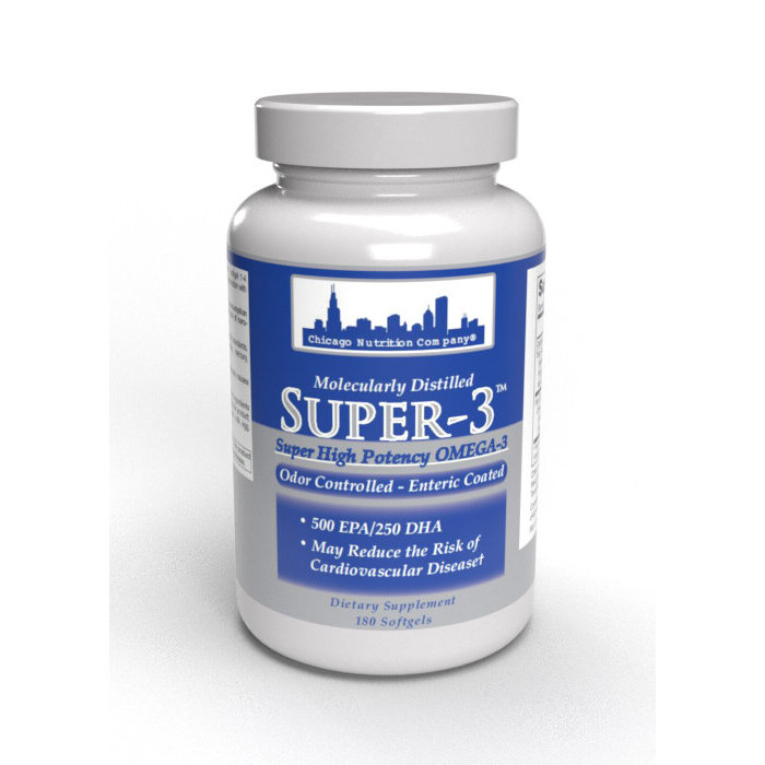 Chicago Nutrition Company Super-3  - 180 Soft Gels