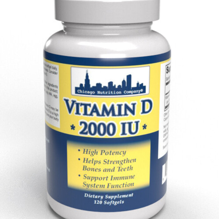 Chicago Nutrition Company Vitamin D - 2,000 IU - 120 SoftGels