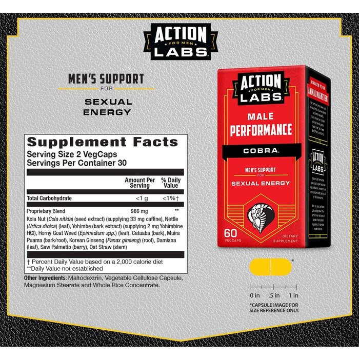 Action Labs Cobra 60 capsules