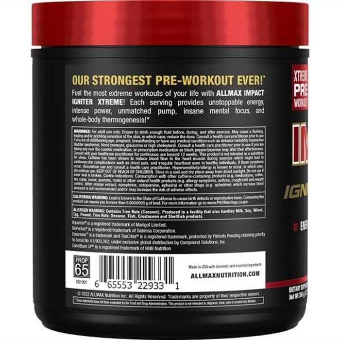 Allmax Impact Igniter Extreme-Fruit Punch