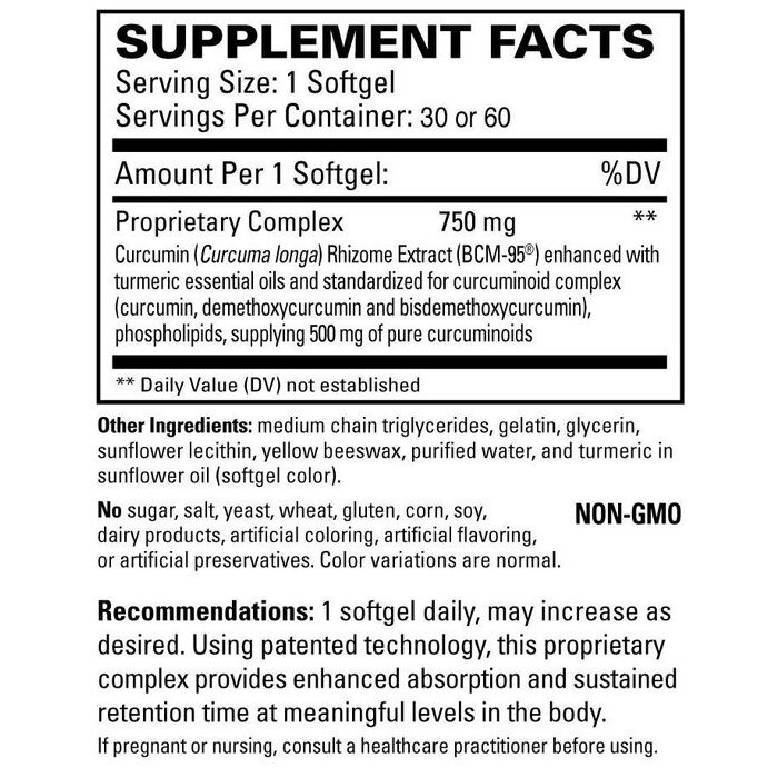 Terry Naturally CuraMed 750mg - 60 gels