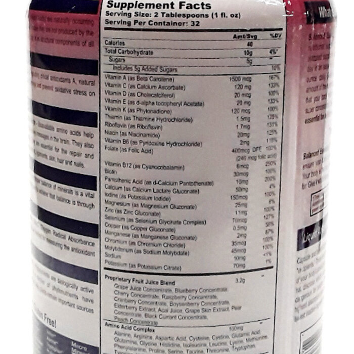 Wellgenix Balanced Essentials Liquid Vitamin 32 ounces
