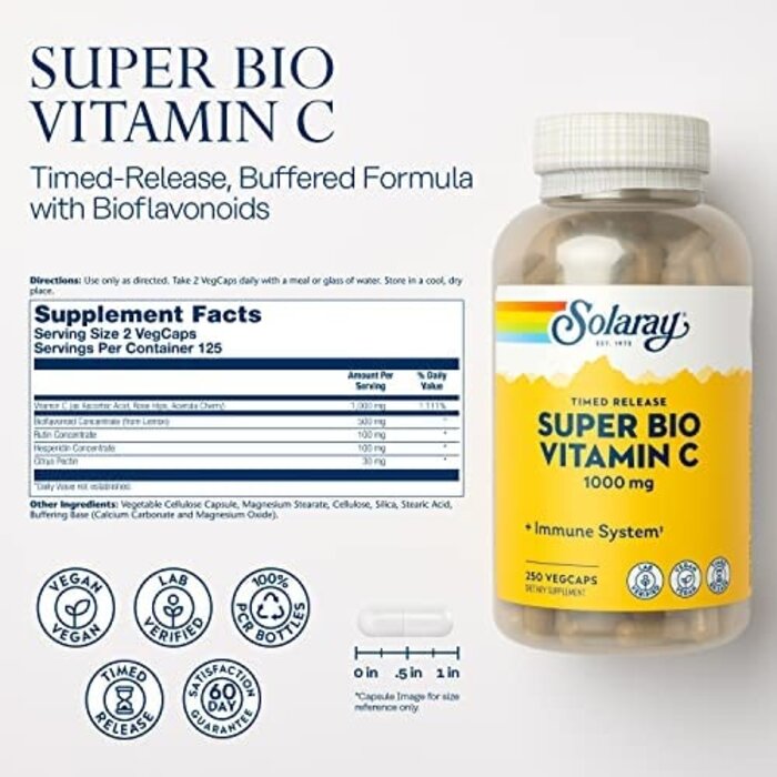Solaray Super Bio Vitamin C 100VegCaps
