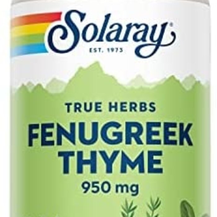 Solaray Fenugreek & Thyme 475mg 100 capsules