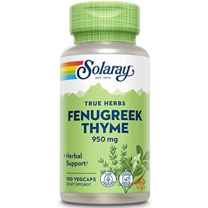 Solaray Fenugreek & Thyme 475mg 100 capsules