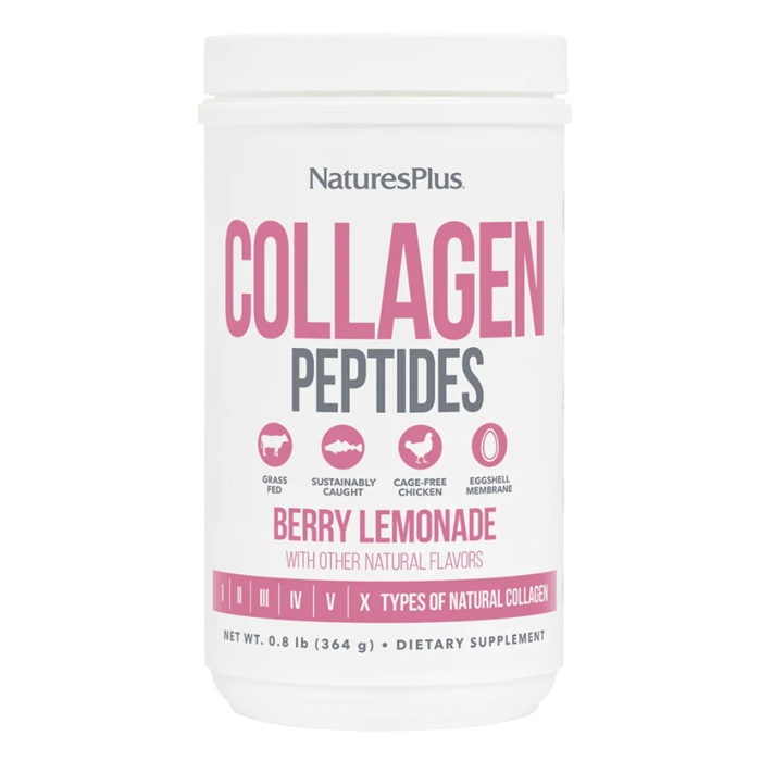 Nature's Plus Collagen Peptides - Berry Lemonade 364g