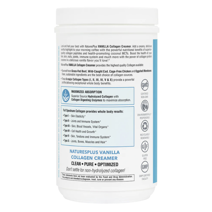 Nature's Plus Collagen Creamer - Vanilla 300g