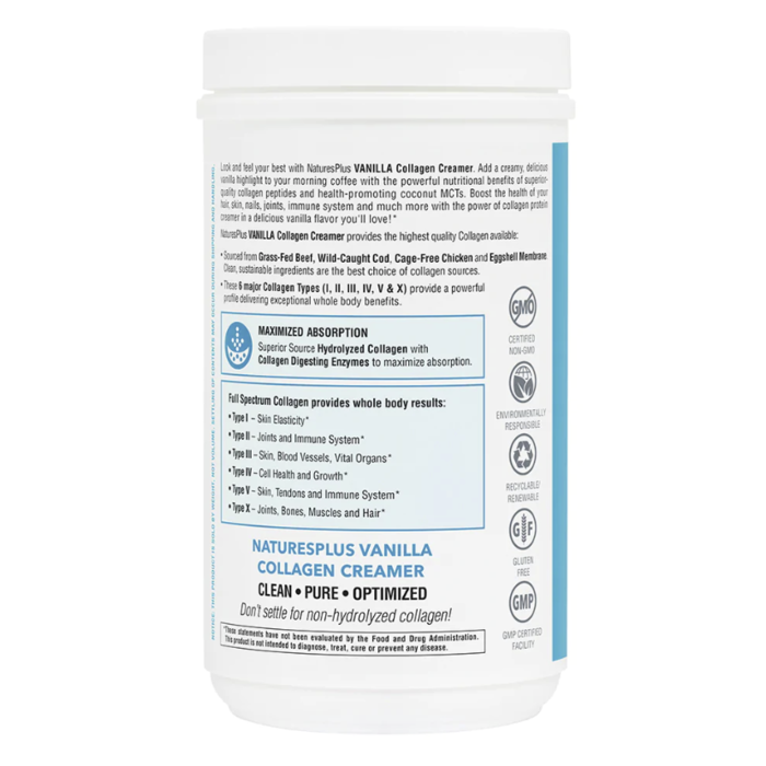 Nature's Plus Collagen Creamer - Vanilla  300g