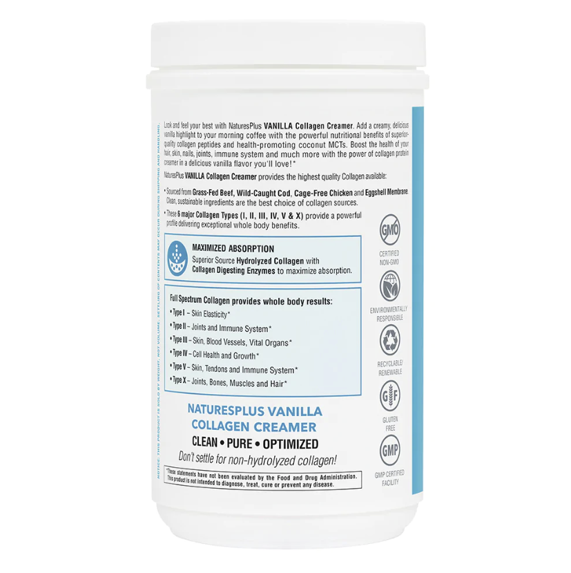 Nature's Plus NaturesPlus Collagen Creamer - Vanilla 300g
