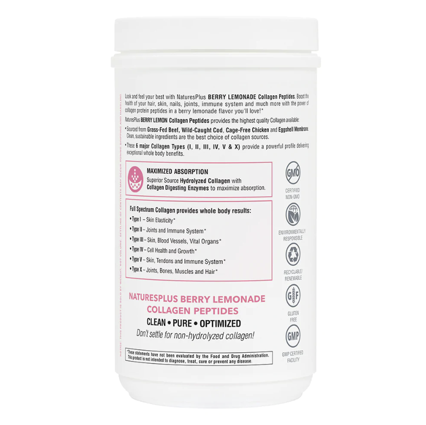 Nature's Plus NaturesPlus Collagen Peptides - Berry Lemonade, 364 g