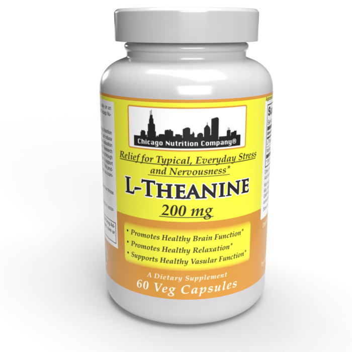 Chicago Nutrition Company L-Theanine - 200mg - 60 Vegetarian Capsules
