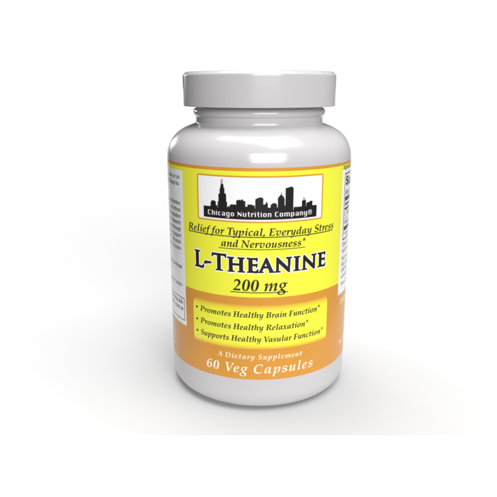 Chicago Nutrition Company L-Theanine - 200mg - 60 Vegetarian Capsules