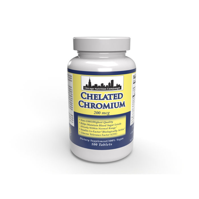 Chicago Nutrition Company Chelated Chromium 200mcg - 100 tabs