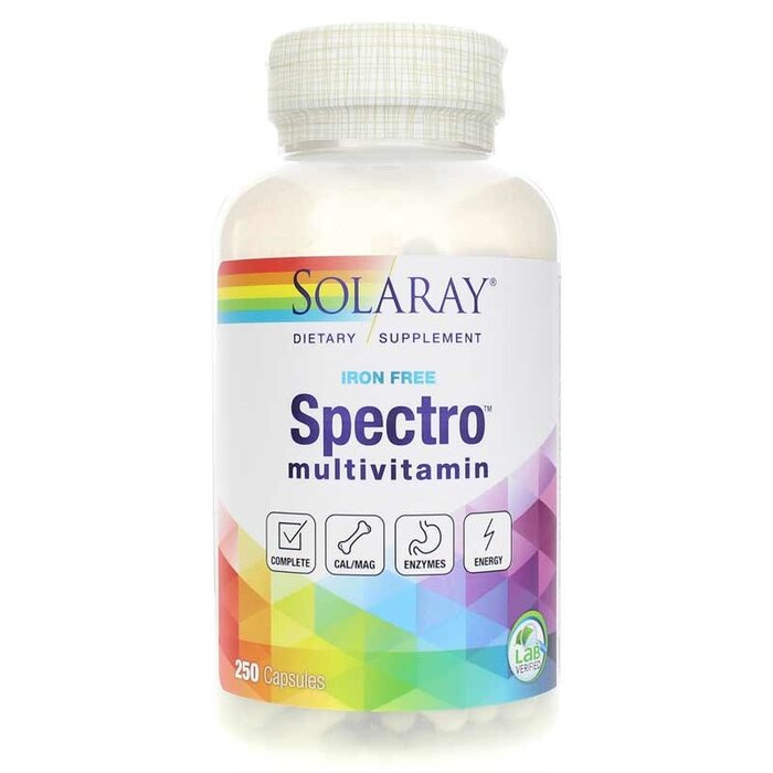 Solaray Spectro Iron Free 360 Capsules
