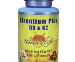 Natures Life Strontium plus D3 & K2 60 tablets