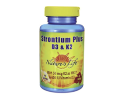 Natures Life Strontium plus D3 & K2 60 tablets
