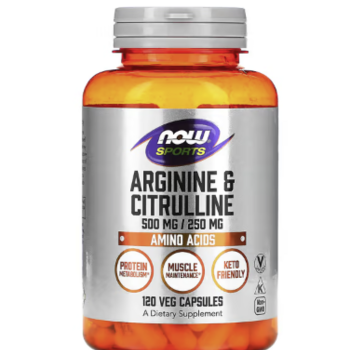 NOW FOODS Arginine & Citrulline - 120 Capsules