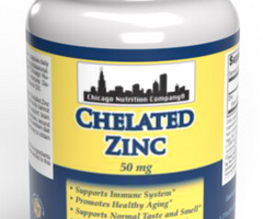 Chicago Nutrition Company Chelated Zinc - 50mg - 60 Vegetarian Capsules