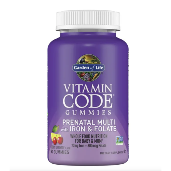 Garden of Life Vitamin Code Gummies - Prenatal Multi with Iron - 90 Gummies & Folate