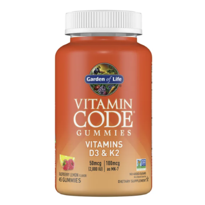 Garden of Life Vitamin Code Gummies - D3 & K2 - 45Gummies
