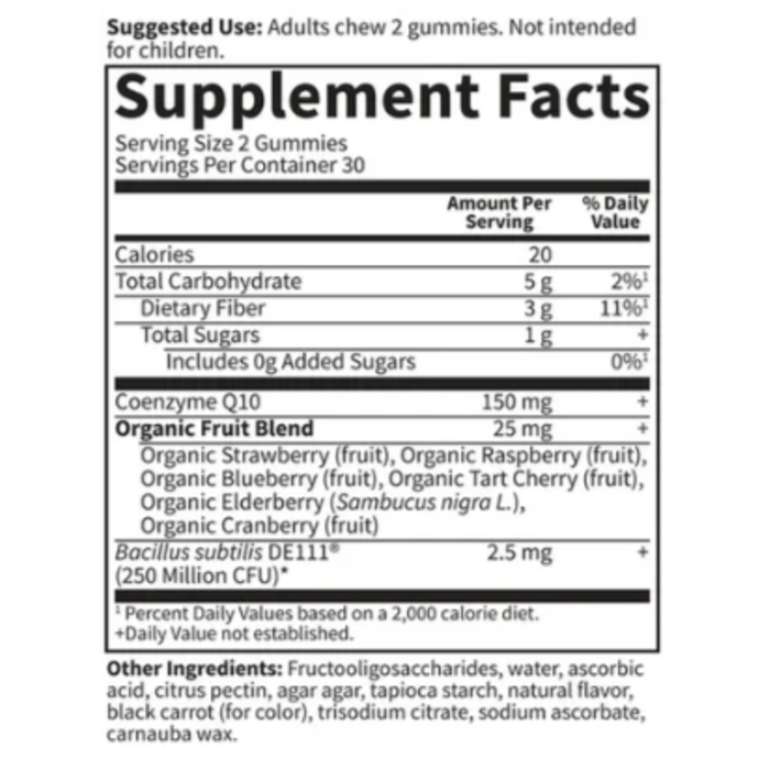 Garden of Life Vitamin Code Gummies - CoQ10 150mg - 60 Gummies