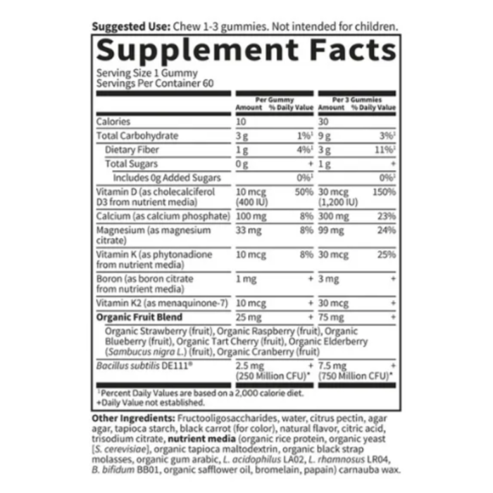 Garden of Life Vitamin Code Calcium & Magnesium Gummies - 60ct