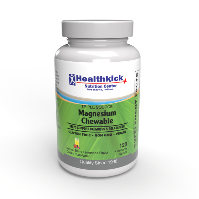 Healthkick Nutrition Center Magnesium Chewable 120 Chewable Tablets - Berry Lemonade
