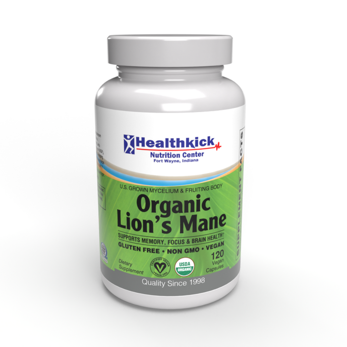 Healthkick Nutrition Center Organic Lion’s Mane 120 veg capsules