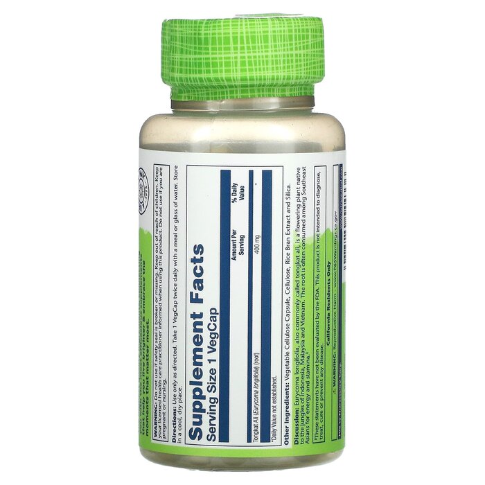 Solaray Tongkat Ali   400mg 60 caps