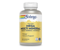 Solaray Mega Multi Mineral Iron Free 200caps