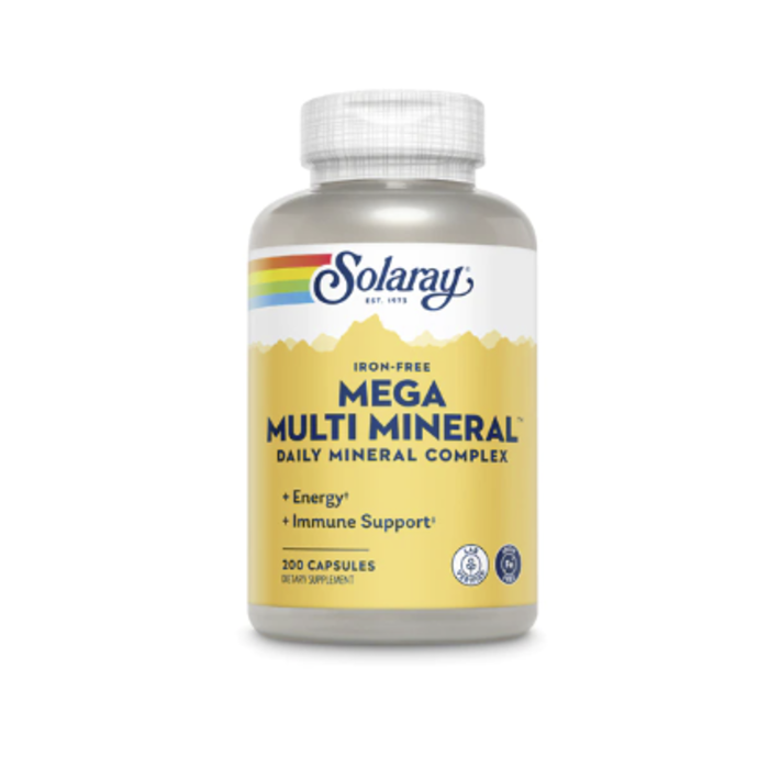 Solaray Mega Multi Mineral Iron Free 200caps