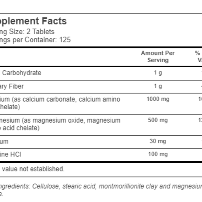 KAL Extra Strength Calcium Magnesium - 250 Tablets
