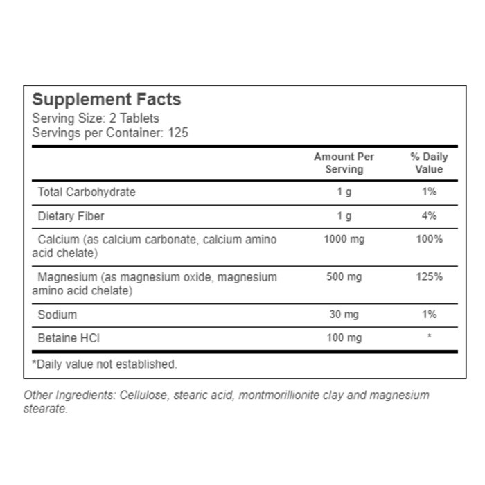 KAL Extra Strength Calcium Magnesium - 250 Tablets