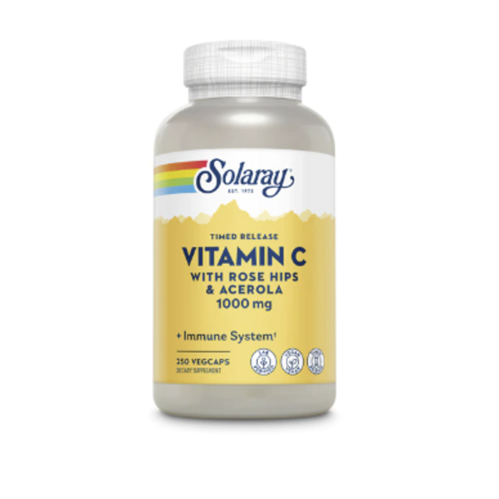 Solaray Vitamin C Timed Release -- 1000 mg - 250 VegCaps