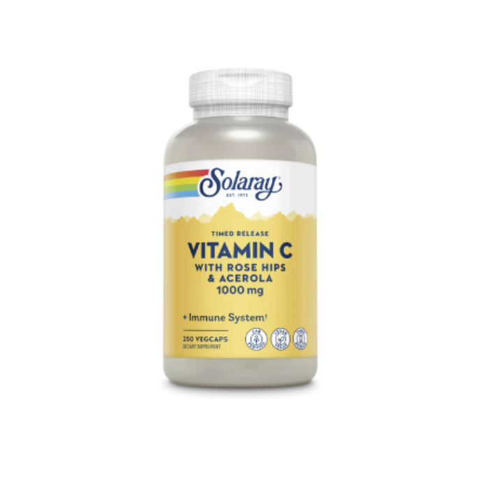 Solaray Vitamin C Timed Release -- 1000 mg - 250 VegCaps
