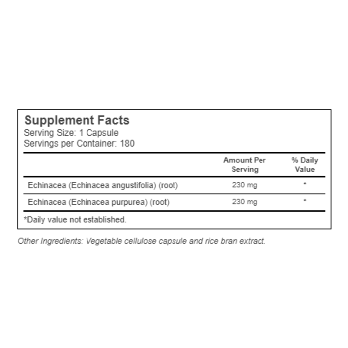 Solaray Echinacea Purpurea & Angustifolia -- 460 mg - 180 VegCaps