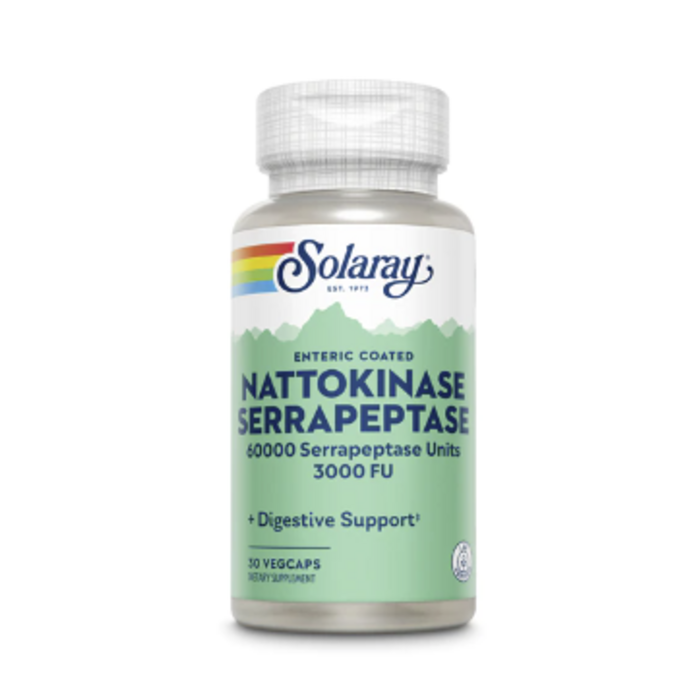 Solaray Nattokinase Serrapeptase -- 30 VegCaps