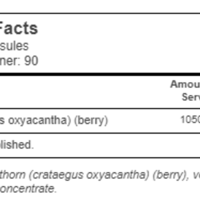 Solaray Hawthorn Whole Berry -- 525 mg - 180 VegCaps