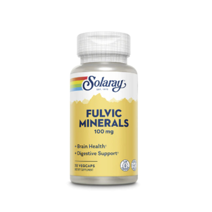 Solaray Fulvic Minerals -- 100 mg - 30 Vegetarian Capsules